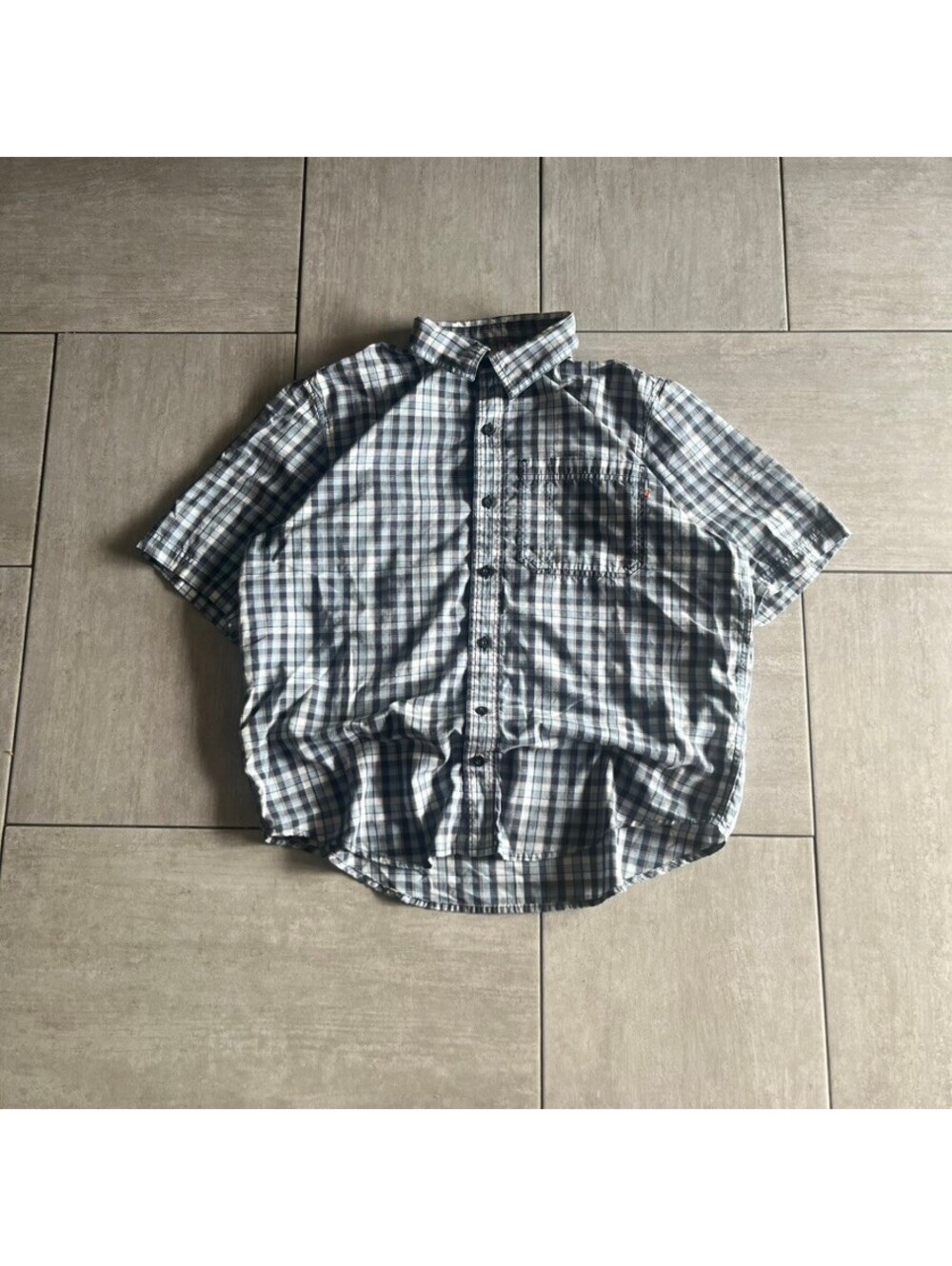 Timberland PRO Men's Short Sleeve Plaid Button-Up Shirt Large
